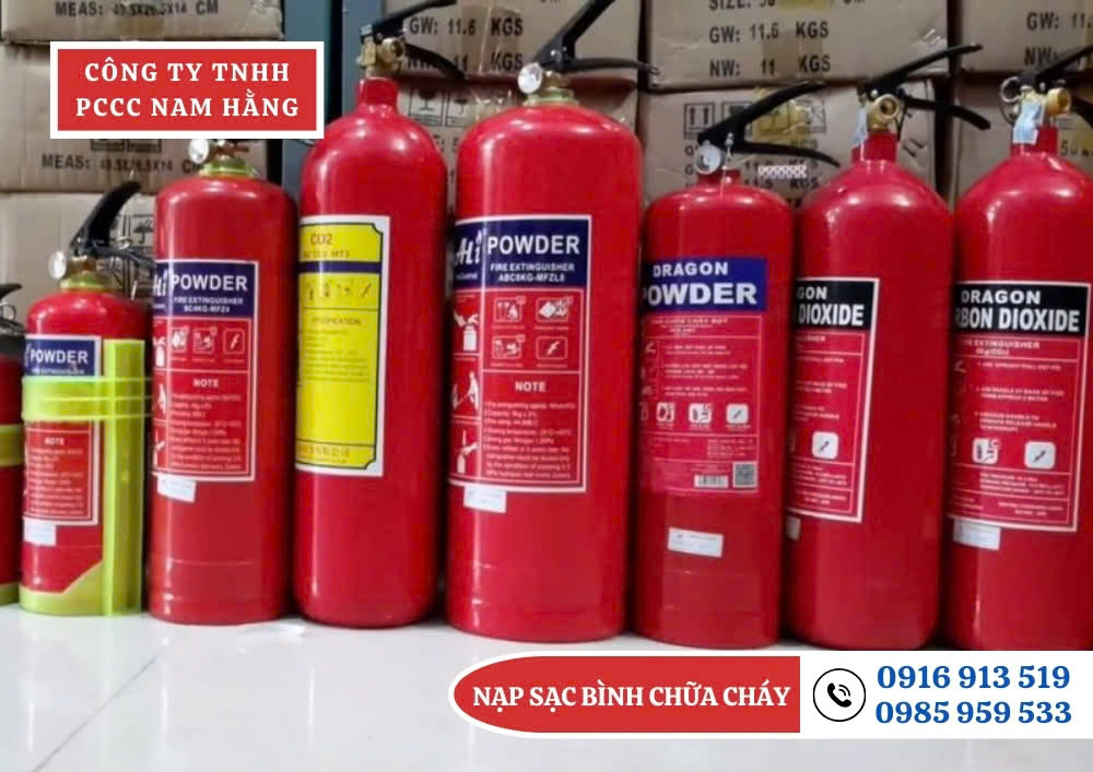 Nạp Sạc Bình Chữa Cháy giá rẻ Tại Kim Mã Hà Nội