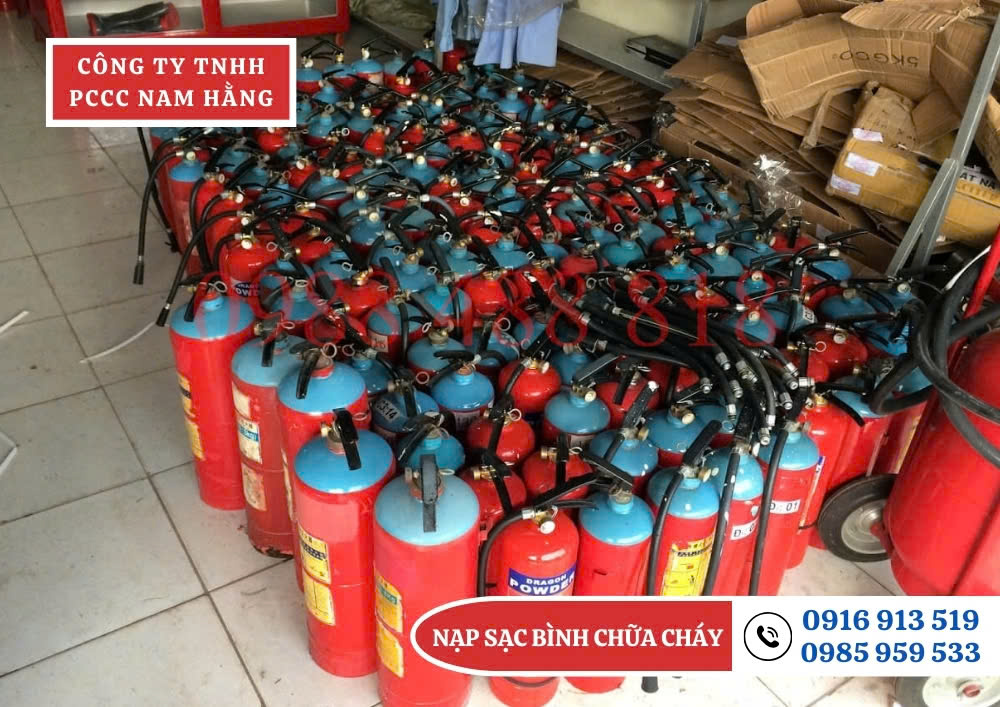 Nạp sạc bình chữa cháy tại Yên Bái Số Lượng Nạp Sạc Bình Chữa Cháy Tại Bắc Ninh