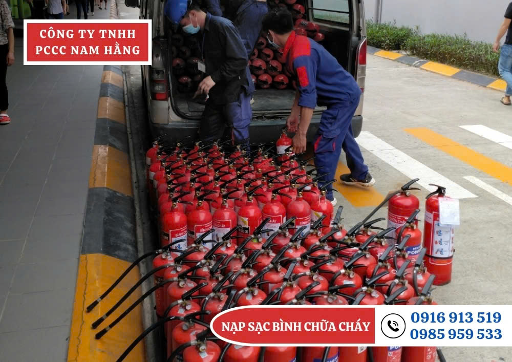Nạp sạc bình chữa cháy tại Yên Bái Số Lượng Nạp Sạc Bình Chữa Cháy Tại Bắc Ninh