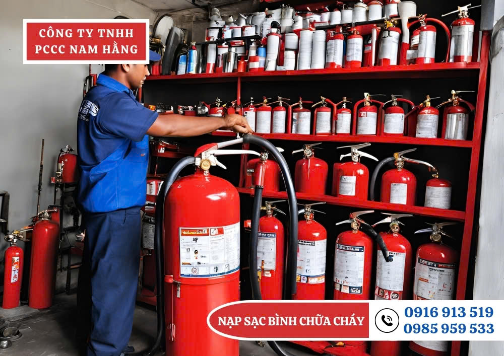 Bảng giá Nạp sạc bình chữa cháy tại các quận huyện ở Hà Nội