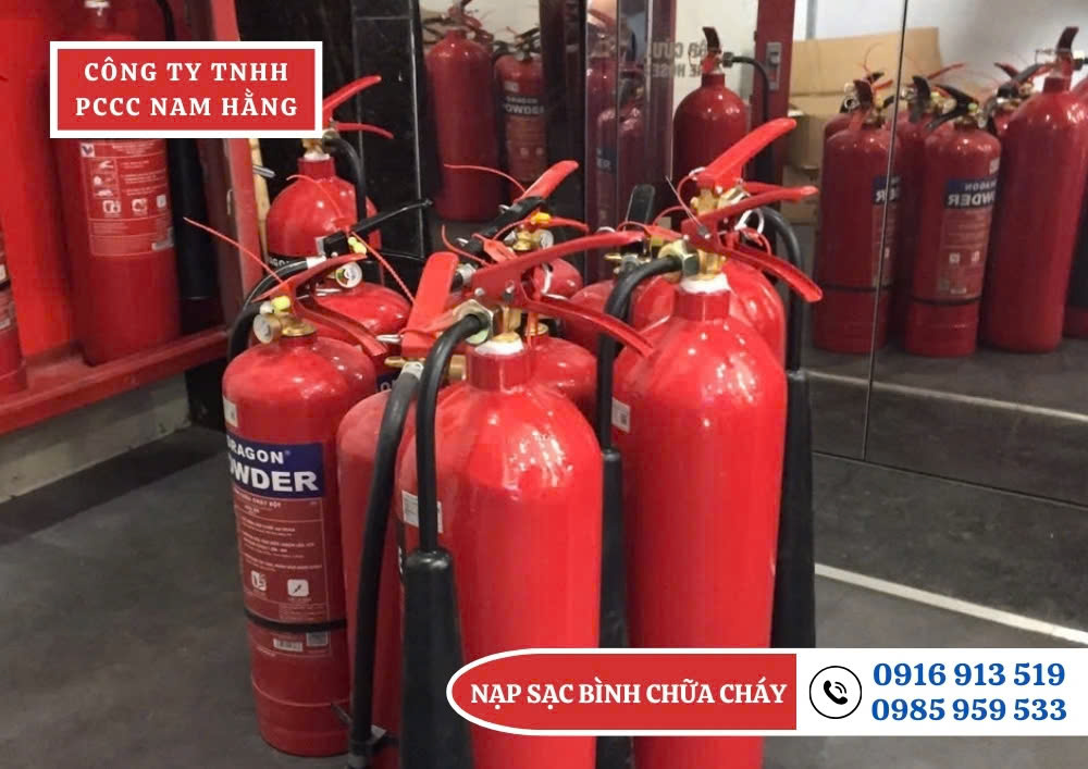 Bảng giá Nạp sạc bình chữa cháy tại các quận huyện ở Hà Nội