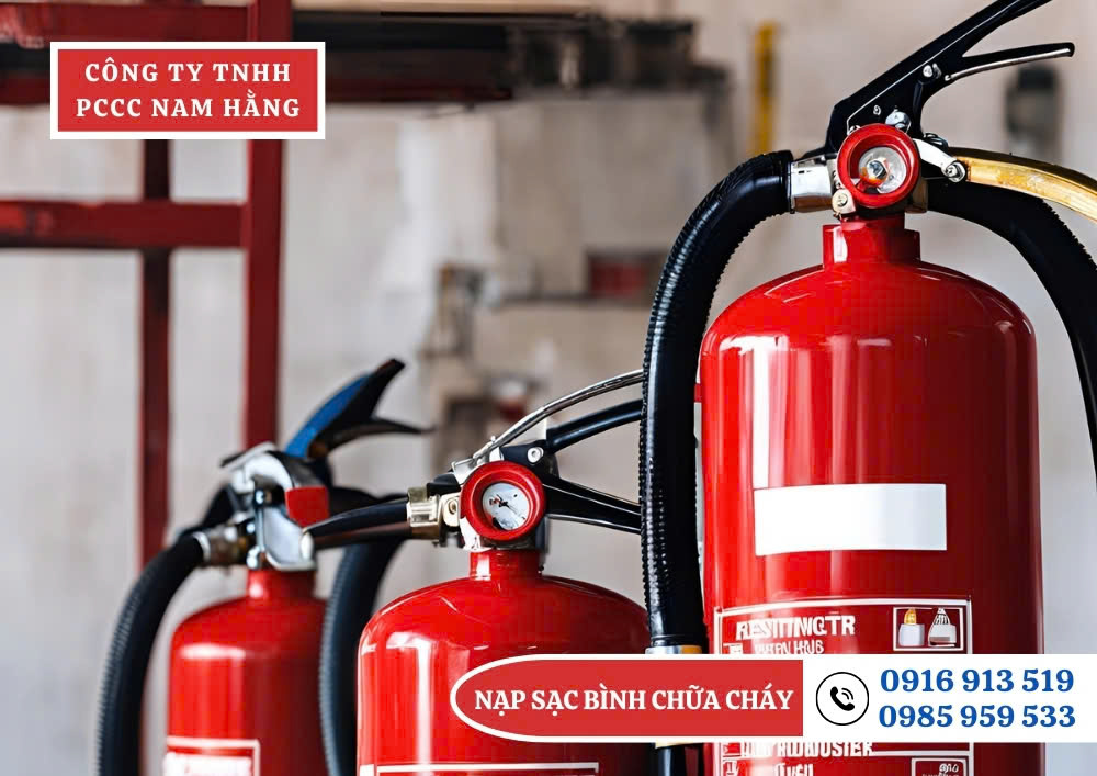 Nạp sạc bình chữa cháy tại Hoà Bình