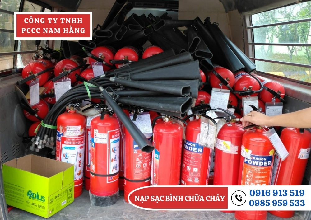 Nạp sạc bình chữa cháy tại TP Vĩnh Yên - Vĩnh Phúc
