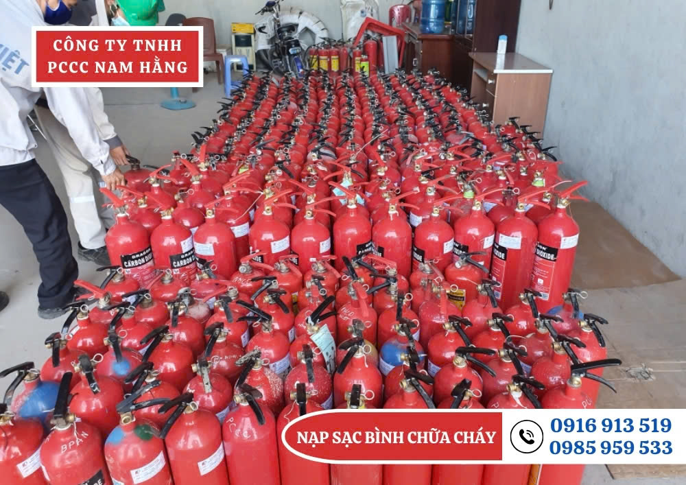 Nạp sạc bình PCCC tại KCN Bắc Thăng Long Hà Nội Nạp sạc bình PCCC tại KCN bắc Thăng Long