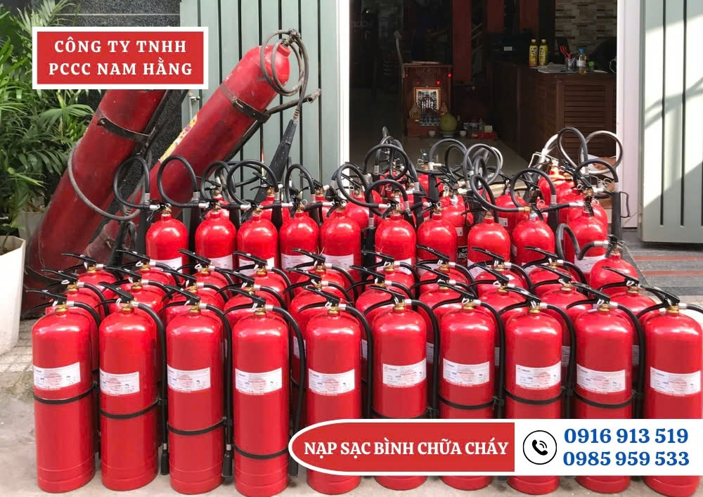 Nhận Nạp Sạc Bình Chữa Cháy Tại Long Biên, Hà Nội