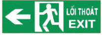Đèn Exit chỉ 1 hướng trái FJVL EX-02