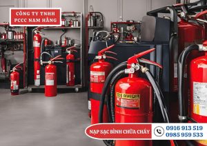 NẠP SẠC BÌNH CHỮA CHÁY TẠI KCN TIÊN SƠN, BẮC NINH