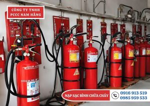 Nạp sạc bình cứu hoả tại Hà Nội